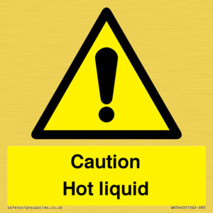 Caution Hot liquid